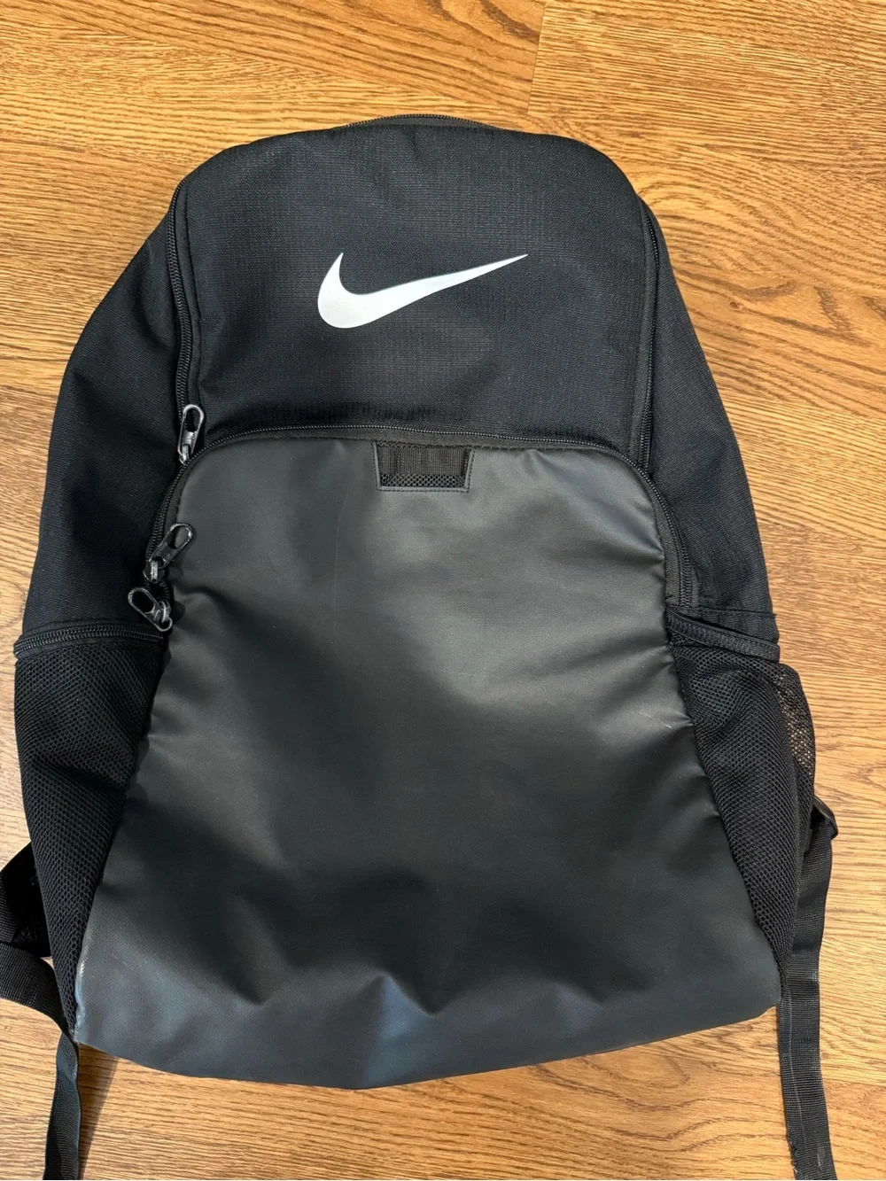 Nike Black Backpack with White Swoosh